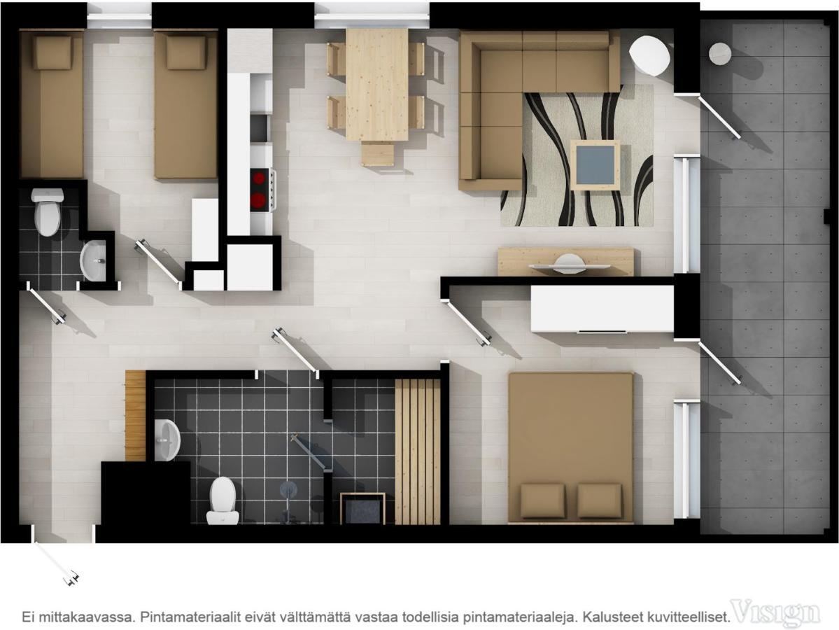 Levillas Tunturinlaita Apartments Bagian luar foto